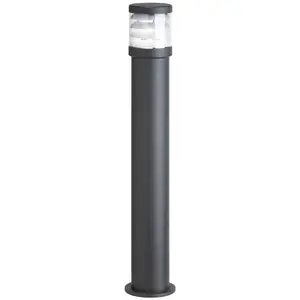 LCD Borne lumineuse 1267 avec lamelles graphite hauteur 92 cmVendu parluminaire
