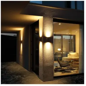 LCD Applique d'extérieur Senta, acier inoxydable pas cher