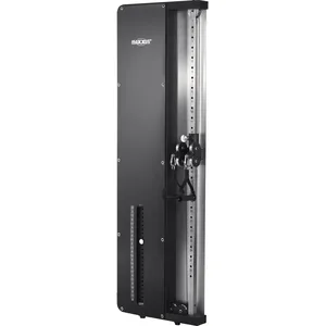 MAXXUS Station Musculation Multifonction - 63x19x197cm, 24 Disques, 2 Poignées, 2 Rallonges de Chaîne, Rouleaux, Robuste, Câble en Acier - Appareil, Machine, Poulie Musculation, Sport Maison