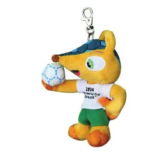 Kayford Holding Ltd FIFA 2014 - Porte clef peluche Fuleco mascotte officielle 13cm pas cher