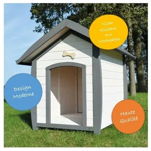 Niche Chien en bois moderne de haute qualité BELLA 223 Taille XL 97 x ...