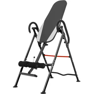 Gorilla Sports Table d'inversion pour l'entraînement du dos GS029 noir / argent / orange TU pas cher