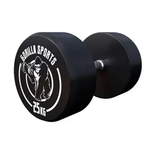 Comparateur de prix : Gorilla Sports Dumbbell haltère poids 2,5 kg à 40 kg noir / rouge 25kg