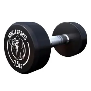 Comparateur de prix : Gorilla Sports Dumbbell haltère poids 2,5 kg à 40 kg noir / rouge 7.5kg