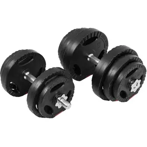Comparateur de prix : GORILLA SPORTS® Set d'haltères - 30 kg, Ø 30 mm, 4 x 1,25kg, 4 x 2,5kg, 2 x 5kg Disques d'Haltères, 2 Barres d'Haltères Courts