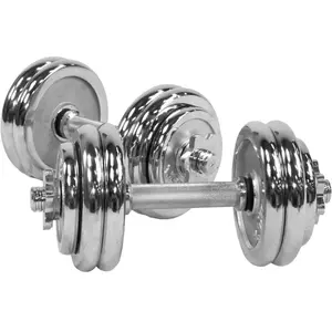 Comparateur de prix : GORILLA SPORTS Set d'haltères courts chromés de 30 KG