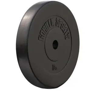 Comparateur de prix : Gorilla Sports Disques de 1,25 KG à 15 KG ou lots de 30 KG noir 10kg