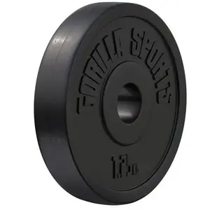 Comparateur de prix : Gorilla Sports Disques de 1,25 KG à 15 KG ou lots de 30 KG noir 1.25kg