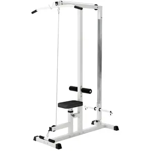 Comparateur de prix : Gorilla Sports Station de traction tirage pour charge guidée GS017 blanc / noir TU