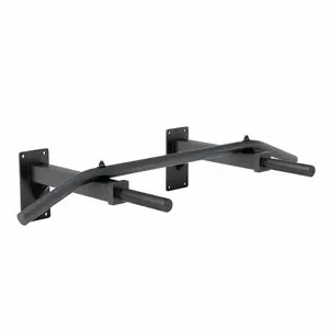 Gorilla Sports Barre de tractions à fixer au mur noir TU