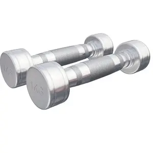 Haltères courts chromés 2 KG (2x1 KG) Gorilla Sports pas cher