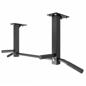 Gorilla Sports Barre de traction pour plafond noir TU