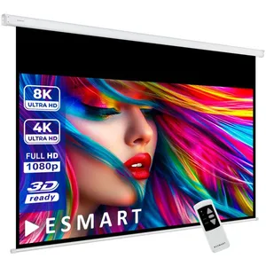 ESMART Professionnel MIMOTO Écran de Projection Moteur 186 x 105 cm (8... pas cher