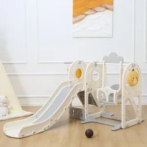 Baby Vivo - Toboggan pour enfants / Toboggan - Quacki en Blanc / Beige pas cher