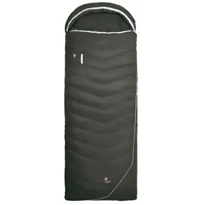 Grüezi Bag Biopod Downwool Summer Comfort - Sac de couchage Deep Forest Ouverture droiteVendu paramazon