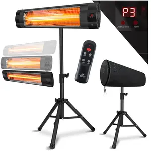 Chauffage Infrarouge Thermologika V Soleil 3000 W Pour Terrasse, Noir, Neuf