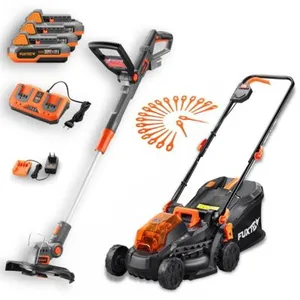 Tondeuse FUXTEC - Coupe bordure - 3 batteries - 2 chargeurs - Sur batt... pas cher