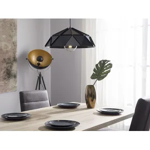 Comparateur de prix : Beliani Lampe suspension moderne en métal noir SENIA