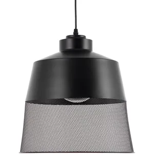Comparateur de prix : Beliani Lampe suspension moderne en métal noir MUGA