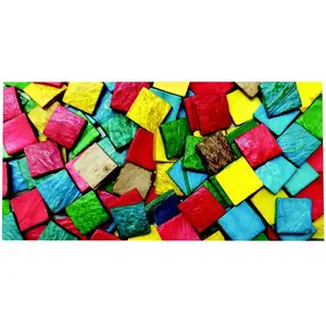 Comparateur de prix : Carrés colorés en coque de noix de coco, 150 g