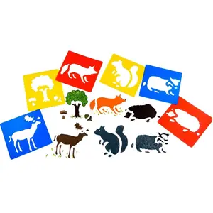 Pochoir animaux de la forêt