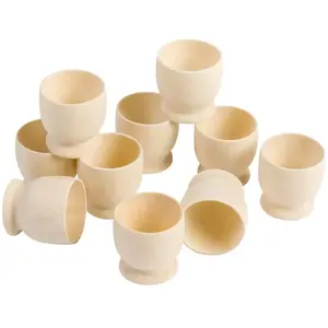 Coquetier en bois, setde 10