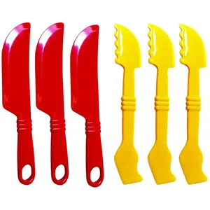 Eduplay Couteaux pâte à modeler, set de 6 pas cher