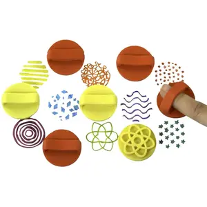 Tampons Motifs pour doigt Set de 8Vendu paravenue-des-jeux