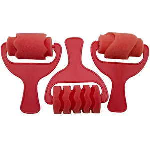 Comparateur de prix : Rouleau à motifs, set de 3 rouges