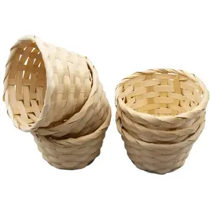 Eduplay Paniers en bambou naturels, set de 6 pas cher