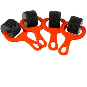 Rouleaux de structure de peinture et de modelage Set de 4 n°2