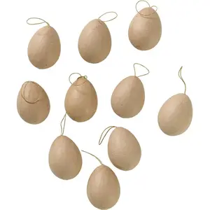 Oeufs en carton avec accroches, set de 10