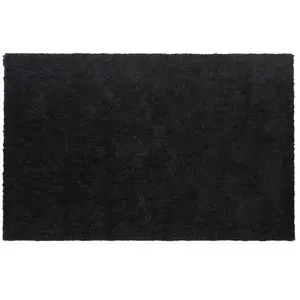 BELIANI Tapis en tissu noir 300x200cm pas cher