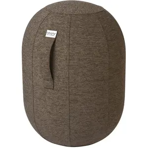 Siège ergonomique en tissu bouclette marron greige Kapsul Stov - Vluv pas cher
