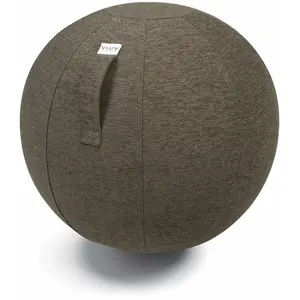 Siège ergonomique en tissu polyester grège 60 cm STOV - VLUV pas cher