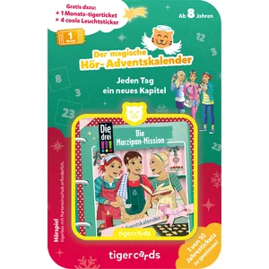 tigermedia- Tig.Card Calendrier de l'Avent d'amande, 4520, coloré, Die DREI Marzipan Mission (Adventskalender) pas cher