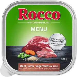 9x300g Rocco Menu boeuf, agneau - Pâtée pour chienVendu parzooplus