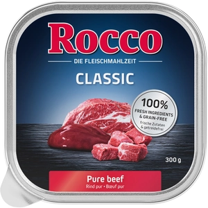 9x300g Rocco Classic en barquettes pur boeuf - Pâtée pour chienVendu parzooplus