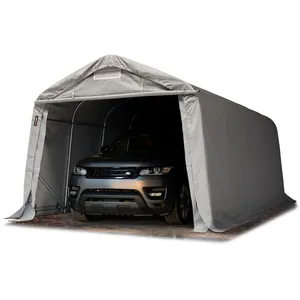 Comparateur de prix : Toolport - 3,3x6 m carport, garage - hauteur d'entrée 2,1m, pvc 800N, gris