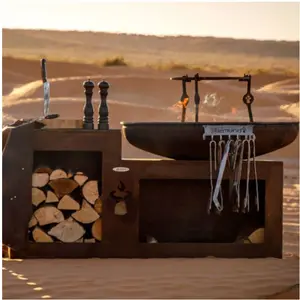 REMUNDI Plancha braséro Vulcano L 800901 pas cher