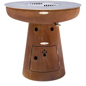 Remundi - Barbecue brasero en acier Nero Hauteur 105 cm Diamètre 102 cmVendu parrue-du-commerce