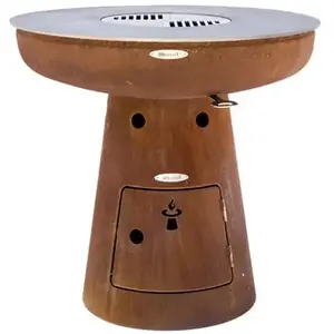 Comparateur de prix : Remundi - Barbecue brasero en acier Nero Hauteur 79 cm Diamètre 82 cm