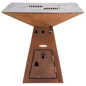 Remundi - Barbecue brasero en acier Cube Surface de cuisson 82 cmVendu parrue-du-commerce