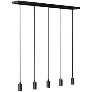 Comparateur de prix : SEGULA Madox 5X Wave suspension, noire, E27