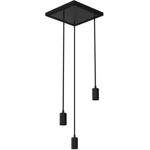 SEGULA Madox Square 3X Wave suspension noire E27
