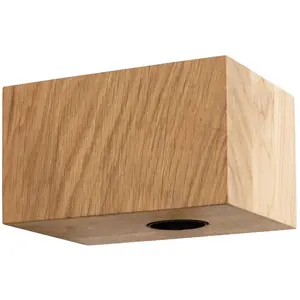 Applique SEGULA Cozy, chêne huilé, forme cubique, E27 pas cher