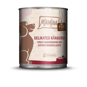 Comparateur de prix : 6x800g MjAMjAM Délice de viande pur kangourou - Nourriture humide pour chien