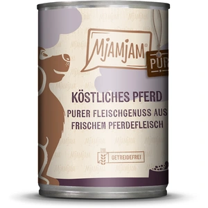 MjAMjAM Délice de viande 6 x 400 g pour chien - pur cheval