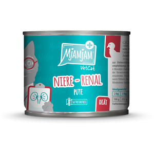 MjAMjAM VetCat Renal 6 x 200 g pour chat  dinde pas cher