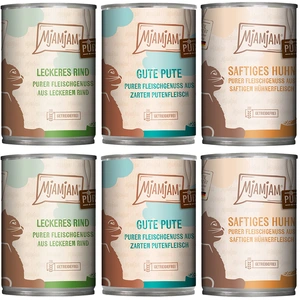 6x400g Mix MjAMjAM pur plaisir de la viande (3 sortes) Nourriture pour... pas cher